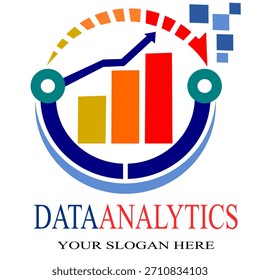 Tech Analytics Logo Modernes digitales Datensymbol