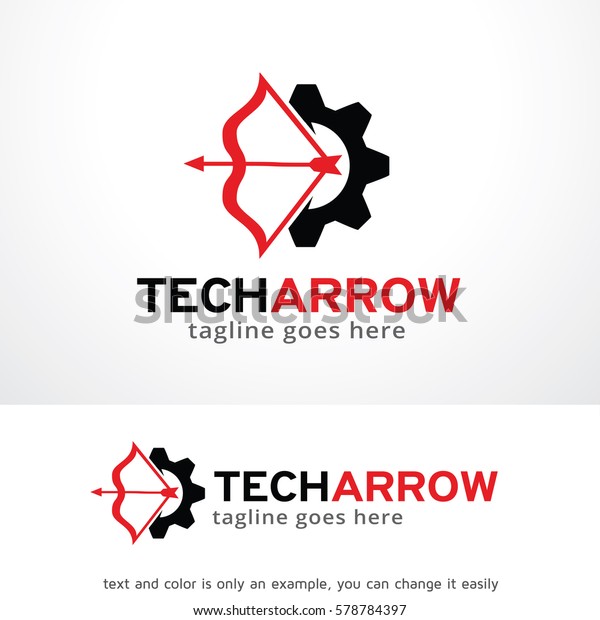 Tech Arrow Logo\
Template Design Vector