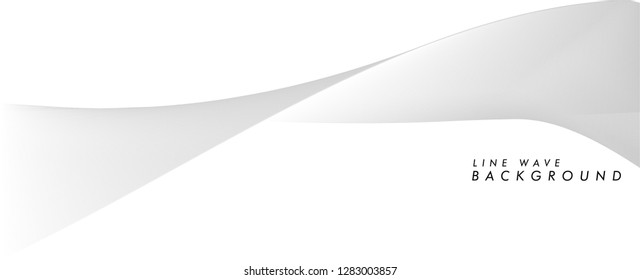 Tech background with abstract wave line