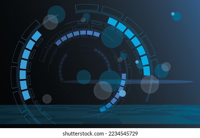 tech background, concept and Virtual space, technology background.