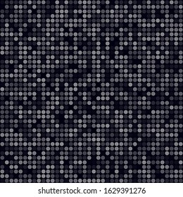 Tech background. Filled pattern of multiple rings. White colored seamless background. Authentic vector illustration.