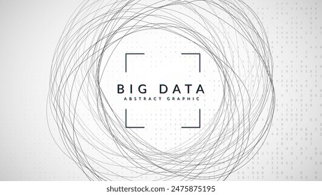 Tech Background. Innovative science, futuristic intelligence. Cyber dots connect on the computing cover. Visualization of particles with financial value. Ai Background.