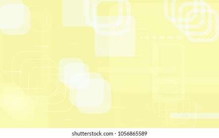 Tech Background. Light Horizontal Technology Background with Frames, Squares, Dots, Arrows and Lines. Modern Abstract Texture for Wallpaper, Applications, Web. Futuristic Digital Texture. Vector.