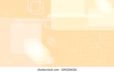 Tech Background. Light Horizontal Technology Background with Frames, Squares, Dots, Arrows and Lines. Modern Abstract Texture for Web, Wallpaper, Applications. Fantastic Digital Texture. Vector.