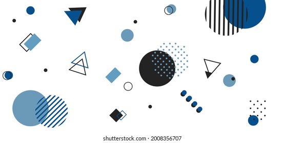 tech background memphis vector download