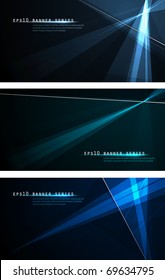 Tech Banners | Dark Design Template for Masculine Designs | EPS10 Vector Background