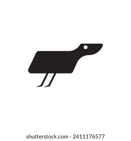 tech bird minimalistic logo design icon.