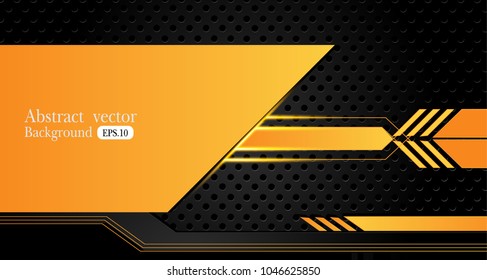 orange yellow black abstract business background vector stock vector black and orange backgrounds