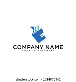 diseño del logotipo del libro tecnológico, plantilla del logotipo del libro, diseños del logotipo del aprendizaje en línea

