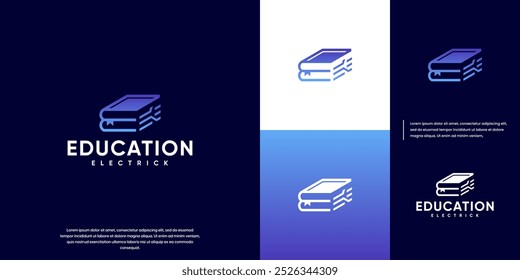 libro de tecnología, educación moderna, abstracto, circuito eléctrico, Vector gráfico 