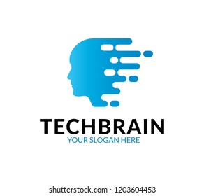 Tech Brain Logo Stock Vector (Royalty Free) 1203604453 | Shutterstock