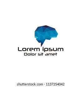 tech brain logo illustration