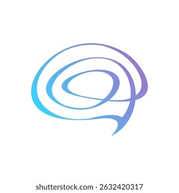 Tech Brain Logo Modern Artificial Intelligence Vector