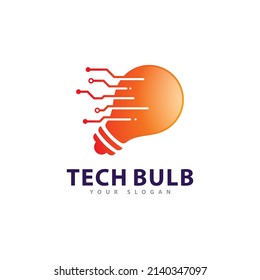 Tech Bulb logo vector. Creative Technology Logo design concept 