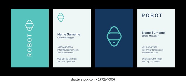 tech business card design template,
simple clean template vector design, layout in rectangle size