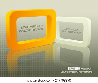 Tech business design composition. Vector illustration