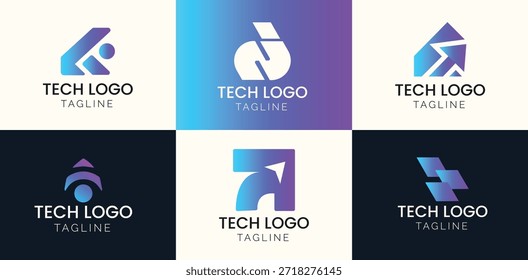 Tech Business Logo Design Creative Template