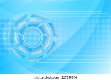 tech circle and arrow background