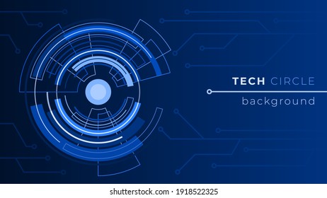 Tech Circle Background Design Concept