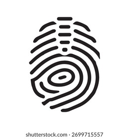Logotipo de huella digital del circuito tecnológico que representa la seguridad digital y la conexión
