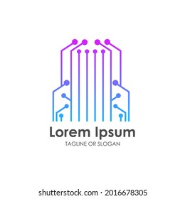 Tech Circuit Logo Element Templates