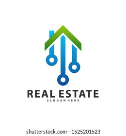 Tech City Logo Symbol Template Design Vector, Emblem, Design Concept, Creative Symbol, Icon