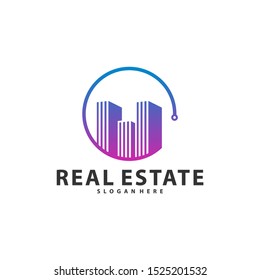 Tech City Logo Symbol Template Design Vector, Emblem, Design Concept, Creative Symbol, Icon