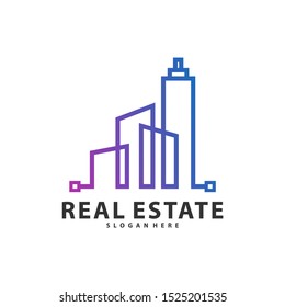Tech City Logo Symbol Template Design Vector, Emblem, Design Concept, Creative Symbol, Icon