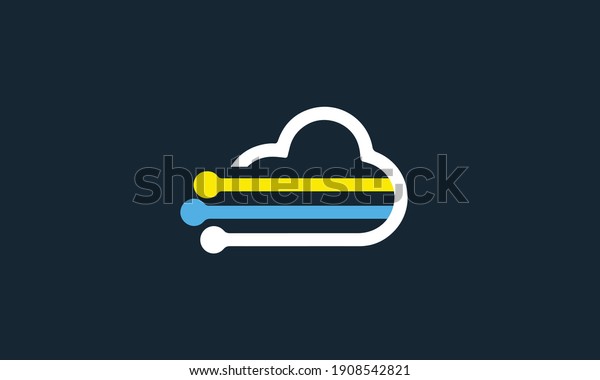 Tech Cloud Logo Icon, Cloud
Logo