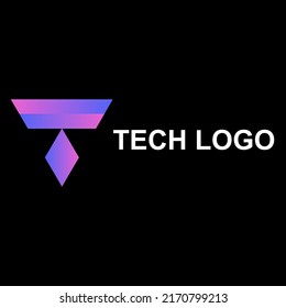 Tech Colorful Professional Logo Design 