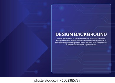 Tech dark blue backrgound with glasmorphism