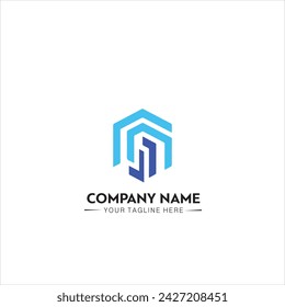 tech deal logo design template element. Innovate technology startup logo concept