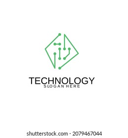 tech dot logo design and business card. for symbols of technology, internet, systems, Artificial Intelligence and computers. modern logo design inspiration.