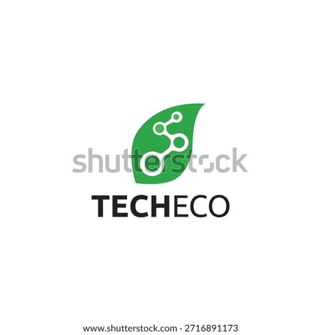 Tech Eco Logo Simple Symbols Natural