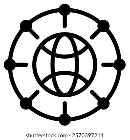 Tech Ecosystem Tech and AI Innovation icon illustration