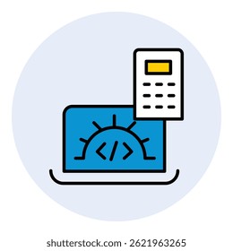 Tech Engineer and IT System vector Icon design