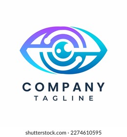 Icono de diseño del logotipo de Tech Eye