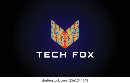 TECH FOX logo for Technology Company or Brand