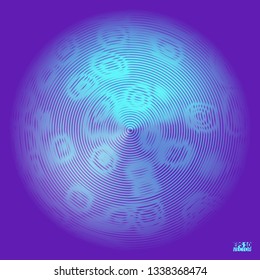 Tech futuristic abstract backgrounds, colorful circle. Eps10 Vector illustration