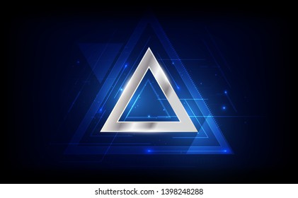 Tech futuristic abstract backgrounds, colorful triangle. vector illustration  eps10
