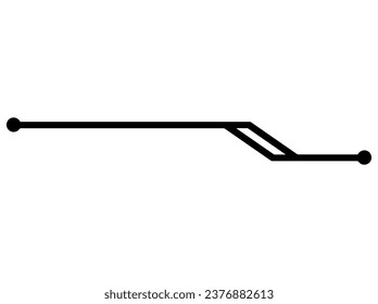 Tech Futuristic Frame Line Illustration
