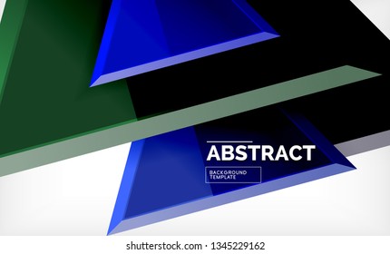 Tecnológico formas geométricas 3d futuristas, fundo abstrato mínimo. Ilustração vetorial