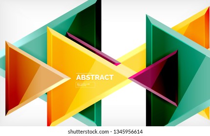 Formas 3d geométricas tecnológicas futuristas, fondo abstracto mínimo. Ilustración del vector