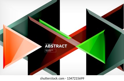 Formas 3d geométricas tecnológicas futuristas, fondo abstracto mínimo. Ilustración del vector