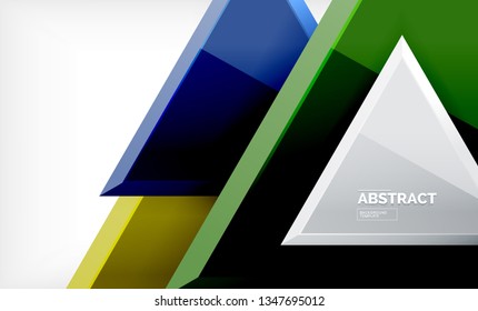 Formas 3d geométricas tecnológicas futuristas, fondo abstracto mínimo. Ilustración del vector