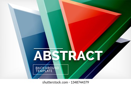 Formas 3d geométricas tecnológicas futuristas, fondo abstracto mínimo. Ilustración del vector