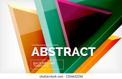 Formas 3d geométricas tecnológicas futuristas, fondo abstracto mínimo. Ilustración del vector