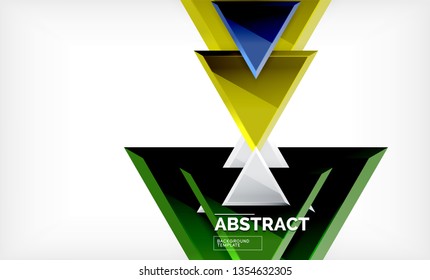 Formas 3d geométricas tecnológicas futuristas, fondo abstracto mínimo. Ilustración del vector