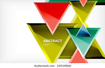 Formas 3d geométricas tecnológicas futuristas, fondo abstracto mínimo. Ilustración del vector