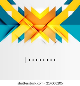 Tech futuristic geometric 3d shapes, minimal abstract background
